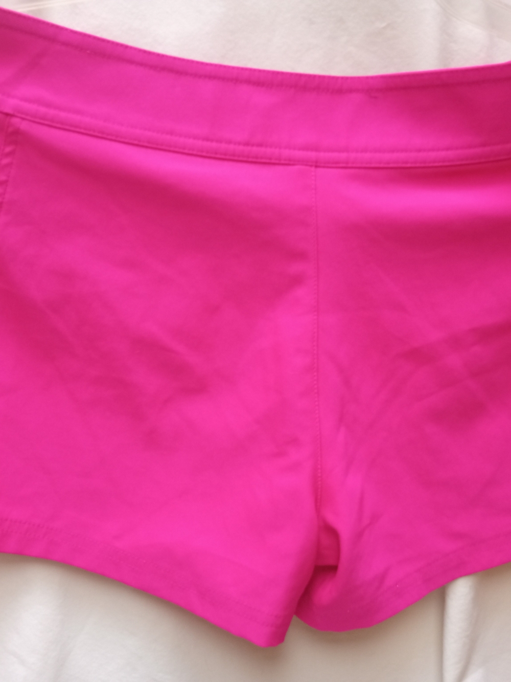 Jag Hot Pink Swim Shorts with White Tag Detail - Picture 3 of 4